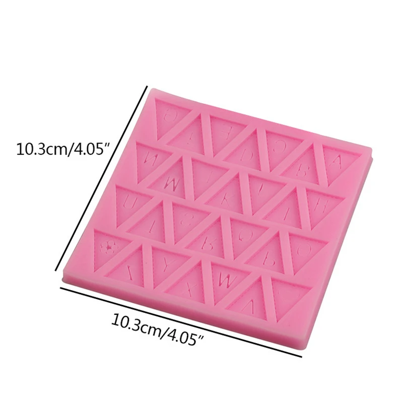 

Letters Mold Triangle Alphabet Silicone Fondant Chocolate Baking Mould Cake Decorating Tool