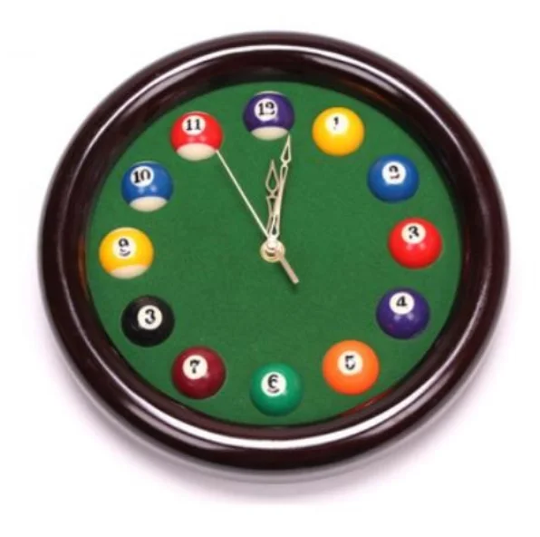 Billiards Snooker timepiece wall clock creative personality fashion Wall Modern art Quartz mute design | Дом и сад