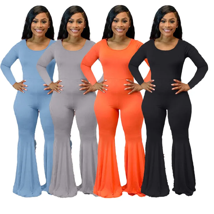 

Casual Women Jumpsuit LongSleeve Turtleneck elegance Solid Sexy & Club longRomperWomen Jumpsuit OverallsSkinny O-nev FullLength