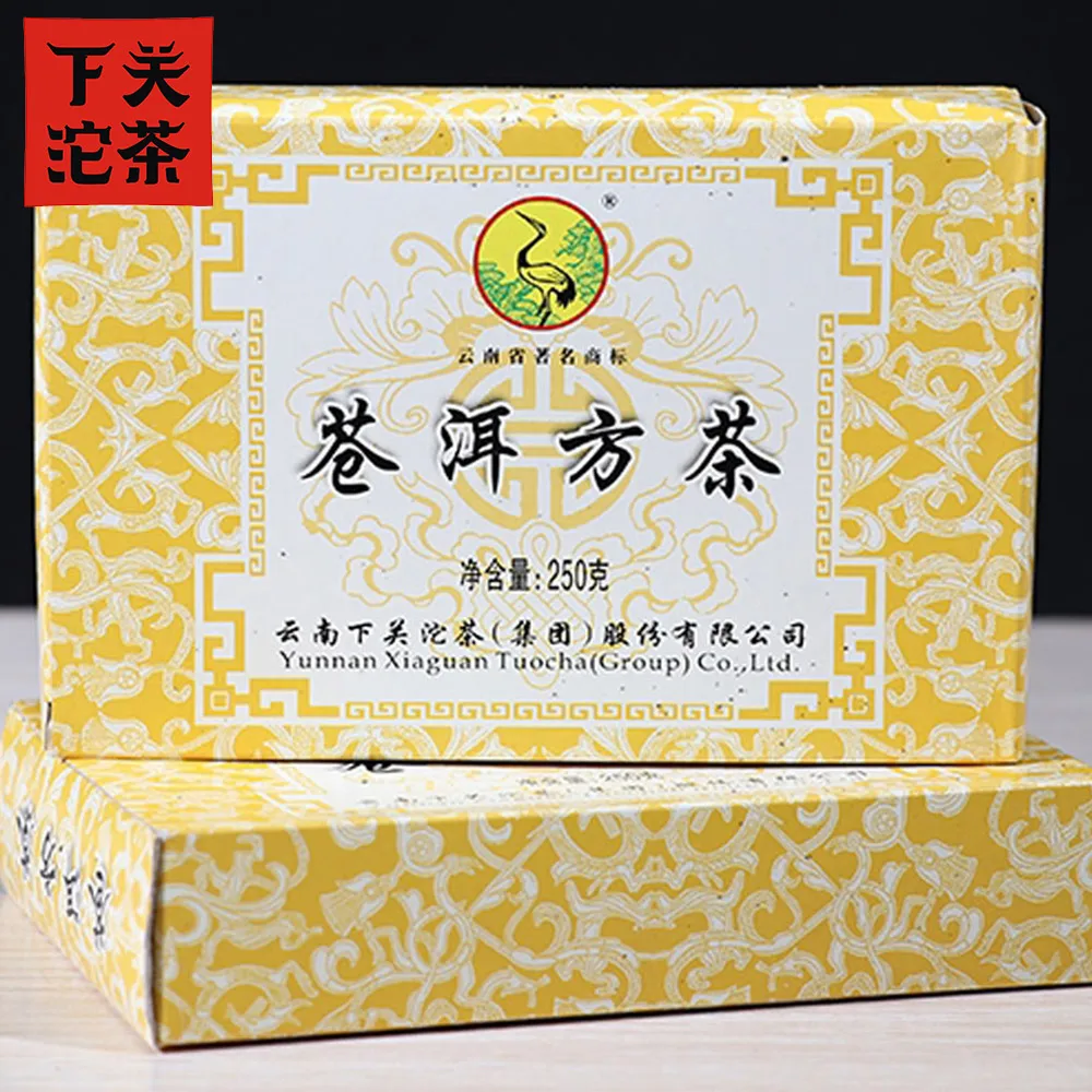 чай пуэр Xiaguan 2011 Sheng Pu erh Cang Er Fangzhuan кирпич в возрасте 250 г|Заварники| |
