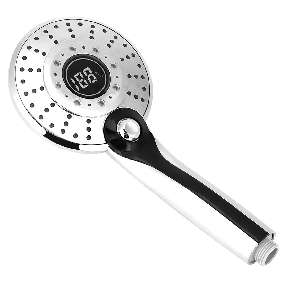 

New Durable High Quality Digital Display Handheld Shower Head With 3-Color Temperature Control LED Light 3 Spraying Mode