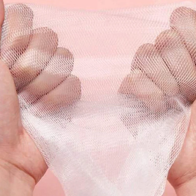 Мешок для мыла очищающие сетки тела пенящаяся сетка PE Bubble Helper Mesh мытья лица | Дом и