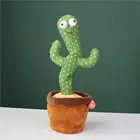 Танцующий кактус говорящий кактус мягкая плюшевая игрушка электронная игрушка с песней плюшевый Кактус в горшке игрушка для раннего развития игрушка для детей