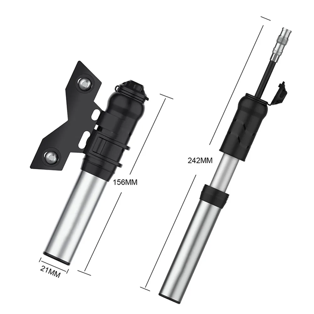 

Bike Pump Mini Hand Pump Cycling Pump Ball Toy Tire Inflator Schrader Presta Valve MTB Aluminum Bicycle Pump