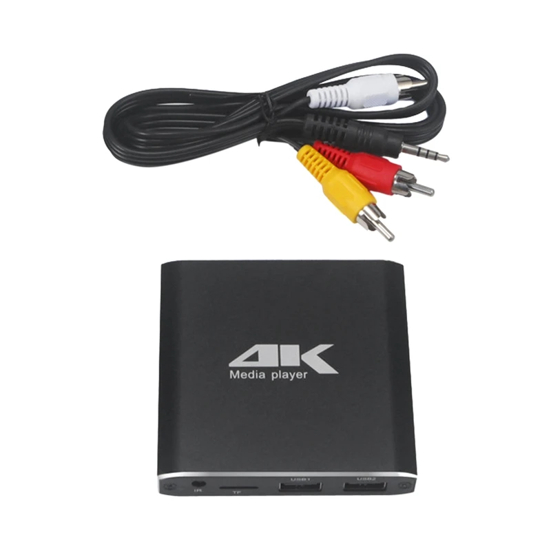 Мини 4K Full HD 1080P медиаплеер с поддержкой SD/USB/HDMI/AV/Auto Play UHK H.265/H.264/VP9(EU
