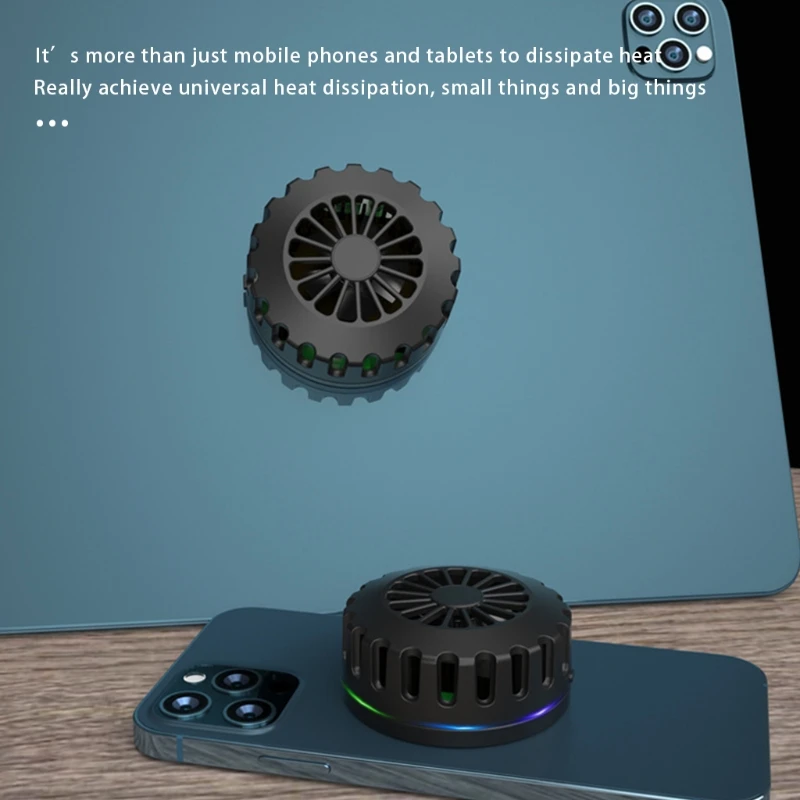 

Полупроводниковый охлаждающий чип R58A 2 в 1, охлаждающий вентилятор для сотового телефона, беспроводное зарядное устройство для телефонов 4-6,...