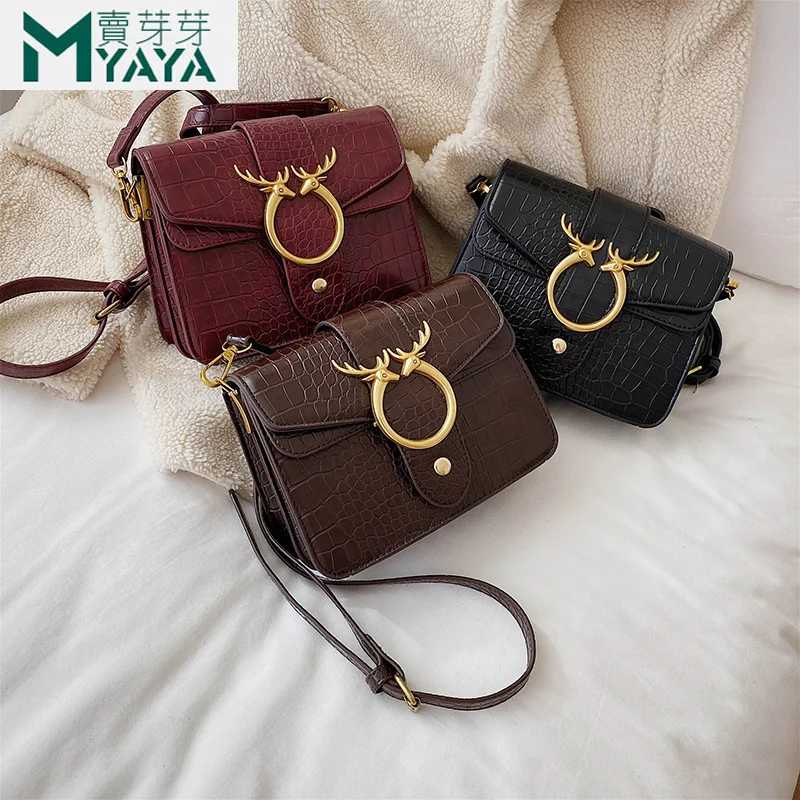 MAIYAYA/кожаные сумки через плечо для женщин Новинка 2019 года сезон весна корейский