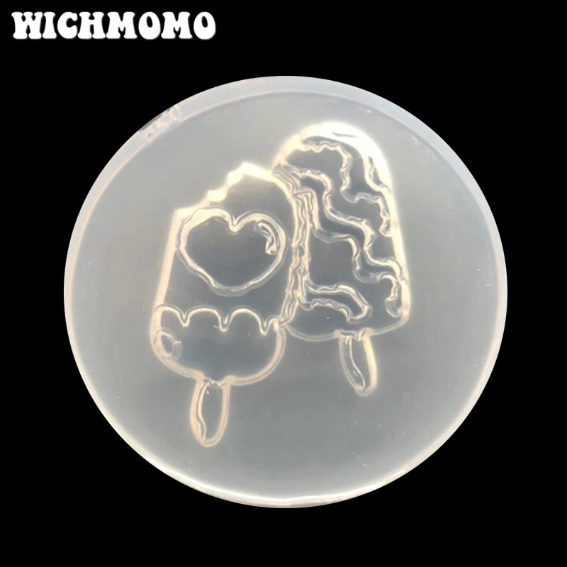 

2021 1PCS Heart Ice Cream Craft DIY Transparent UV Resin Liquid Silicone Combination Molds for Making Jewelry Accessories