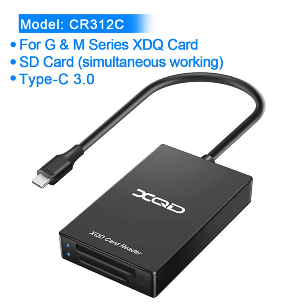 SD XQD, USB 3, 0, Type c,  Windows/Mac OS