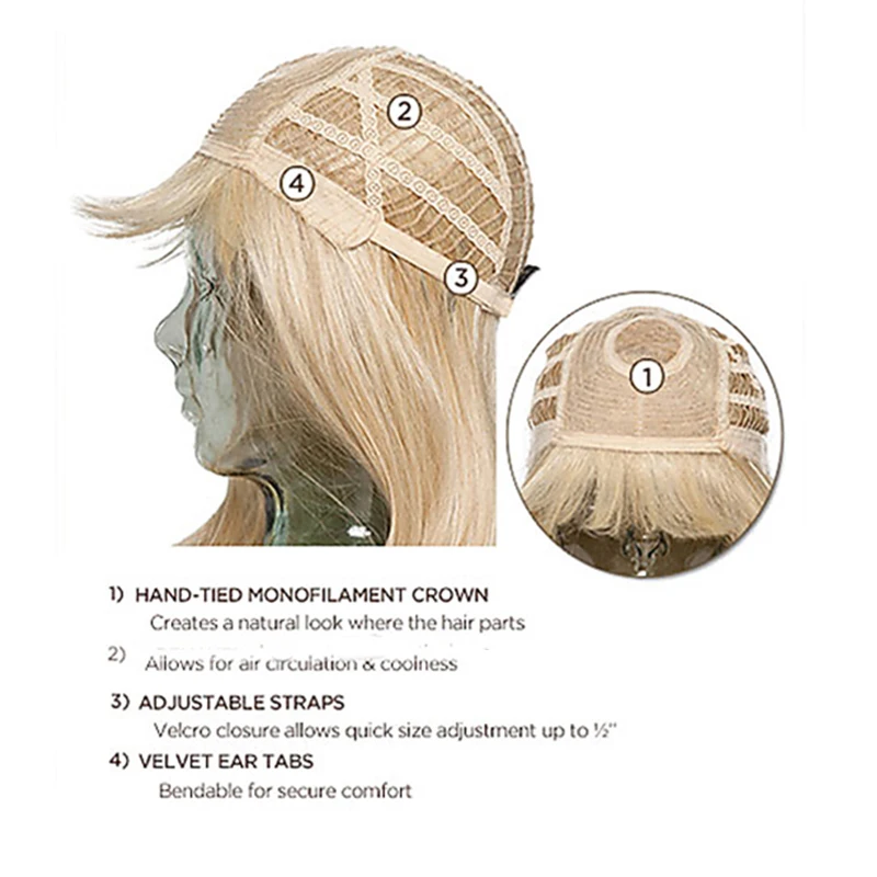 HAIRJOY синтетические волосы для женщин короткий пепельный блонд прямой парик