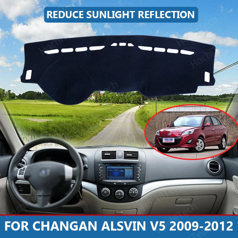 

Car Inner Dashboard Cover Capet Cape for Changan Alsvin V5 2009-2012 Dashmat Sunshade Pad Cover Dash Mat