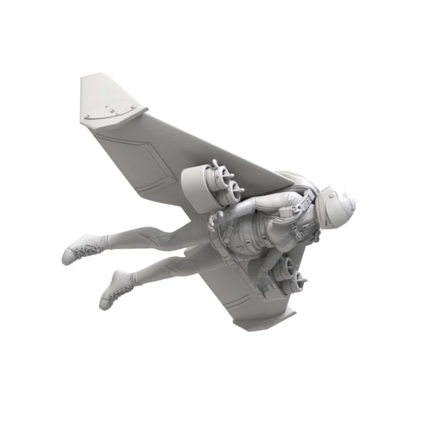 Неокрашенная Летающая фигурка пилота из смолы масштаб 1/35 набор моделей