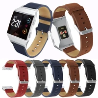 bracelet genuine leather watch bands for fitbit ionic straps band smart accessories replacement wrist band watchstrap sport belt