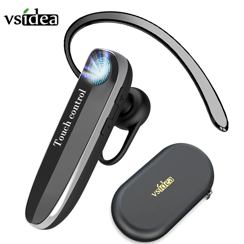 Беспроводные мини наушники Vsidea Bluetooth 5 1 сенсорное управление водонепроницаемая