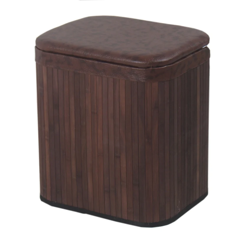 

Табурет для хранения, табурет для хранения, сидячий домашний Многофункциональный табурет из массива дерева для взрослых, прямоугольный отт...