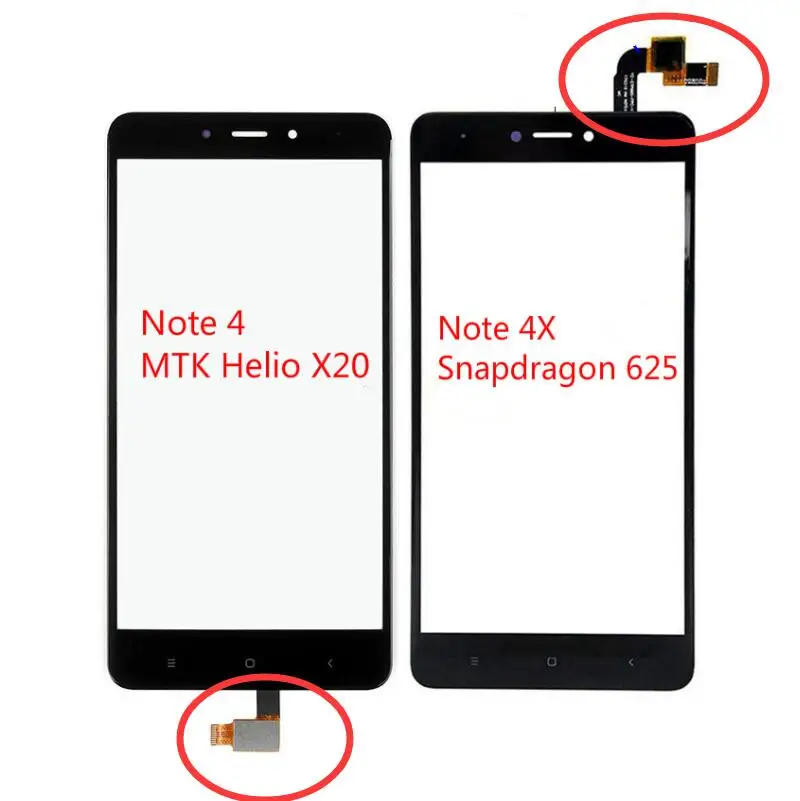 Сенсорный экран для Xiaomi Redmi Note 4 4X сенсорный экран 5,5 ''ЖК-дисплей стекло дигитайзер