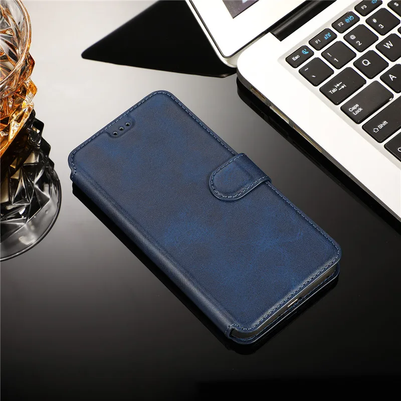 Бизнес кожаный флип чехол для samsung Galaxy S10E S9 S8 Plus A50 A70 A8 2018 Kickstand противоударный note8