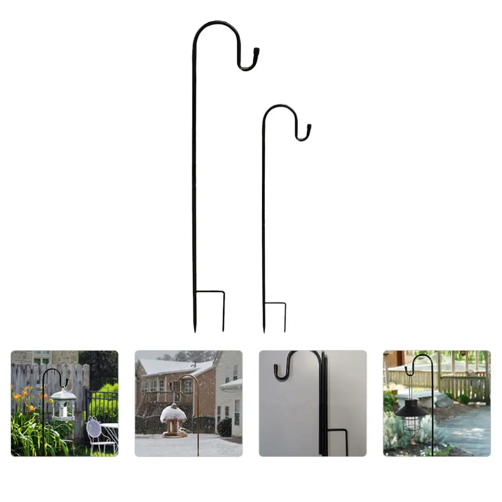 

2pcs Garden Flowerpot Stand Outdoor Plant Bracket Garden Lawn Insert Pole Holder