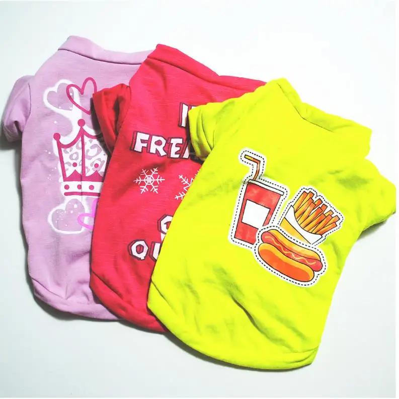 Летняя модная одежда для домашних животных Одежда щенков пуделя новый стиль