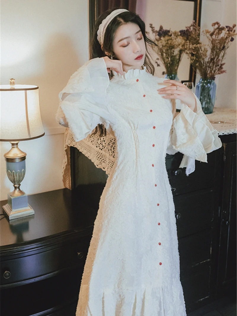 

Новинка 2019, модное женское облегающее платье-годе с длинным рукавом, темпераментные платья с расклешенными рукавами