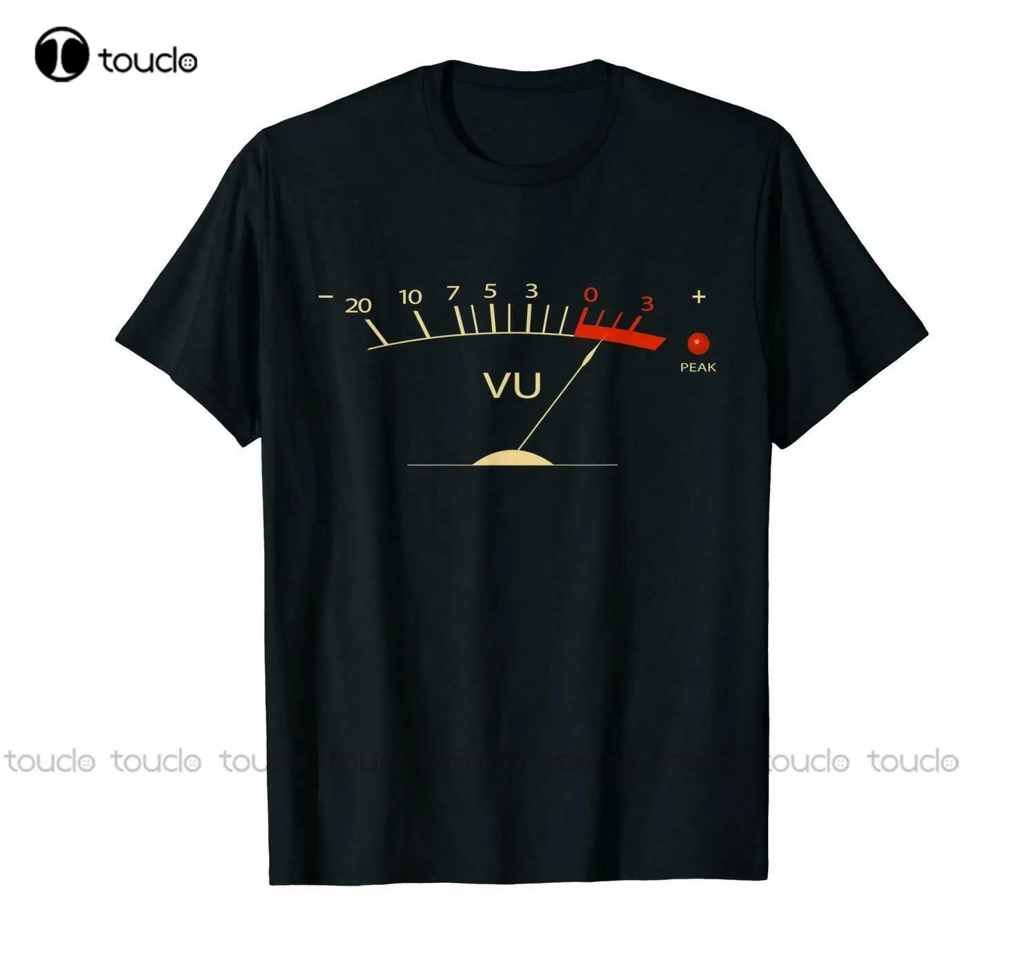 

Vu Meter Hi-Fi Vintage Stereo Unisex Black T-Shirt S-5XL shirt for men