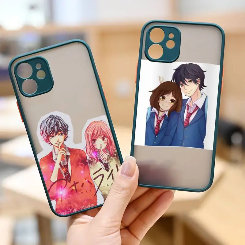 

Ao Haru Ride anime Phone Case Dark green matte transparent iPhone 7 8 x xs xr 11 12 pro plus max mini