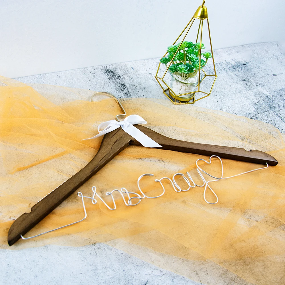 

Personalized Engraved Wedding Dress Hanger gift for bride groom, Celebration Bride to Be Wedding, Dress Hanger