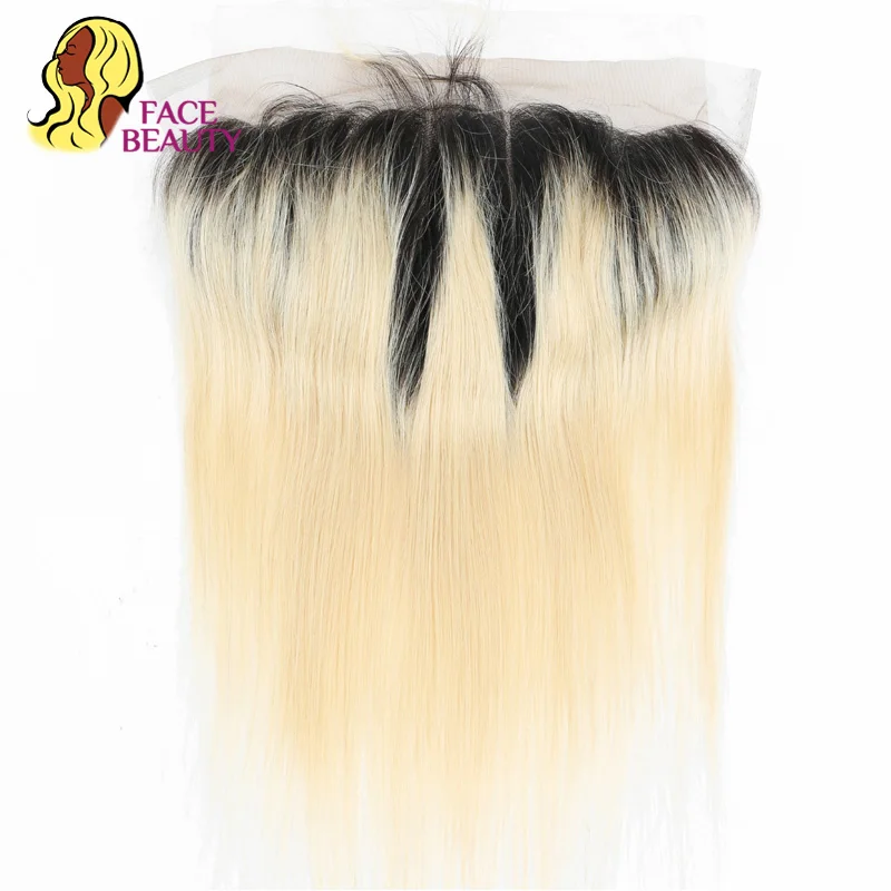 Facebeauty 13x6 Прямая фронтальная кружевная 613 блондинка Реми бразильские