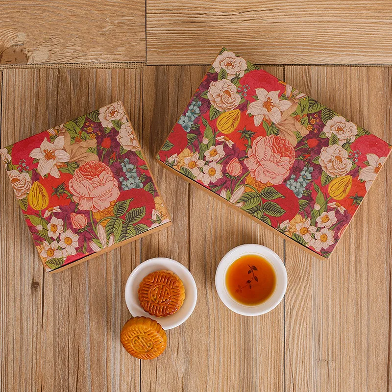 200 шт./лот Упаковка из бумаги в виде цветов для кексов винтажная Цветочная