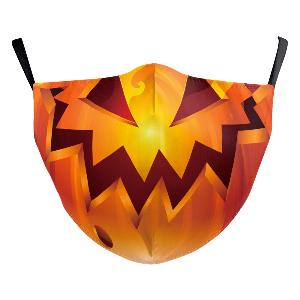 

Children's Party Mask Halloween Horror Skull Printed Mouth-muffle Breathable Washable Reusable Cartoon Mouth Masks