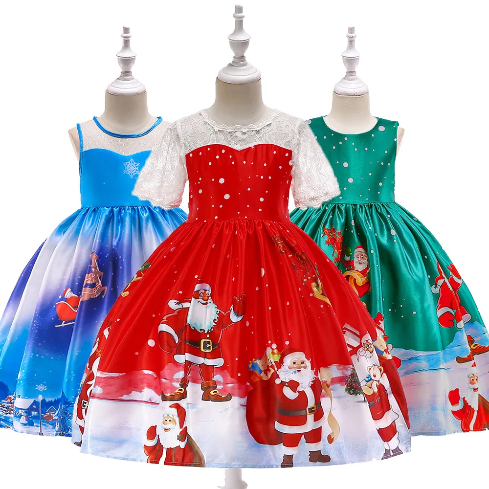 

2019 Little Girl Dresses for Girls Christmas Dress Halloween Party Cosplay Costume Children Clothing Kids Princess Dress