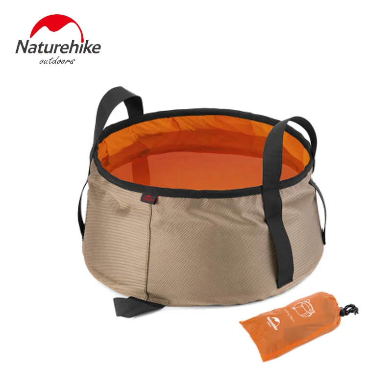 NatureHike 10L складное ведро открытый лагерь Рыбалка Портативный воды сумка