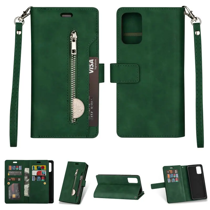 Флип чехол P40Lite P30 Pro P40 Plus на молнии с отделением для карт Huawei Lite P20 Mate 20 P 40 30