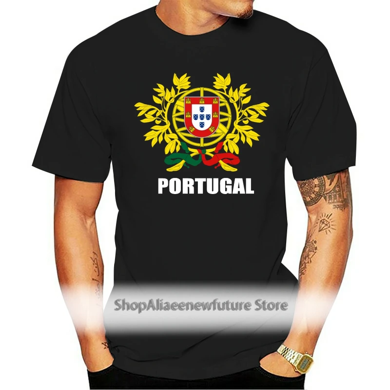 Мужская футболка с португальским флагом летняя повседневная в стиле хип-хоп для