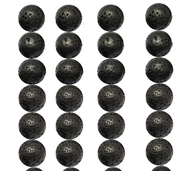 Бусины Из Черной Лавы, натуральный камень, вулканический камень, высокое качество, круглые бусины насыпью, шарики 4/6/8/10/12 мм, браслет бижутерия ручной работы изготовления