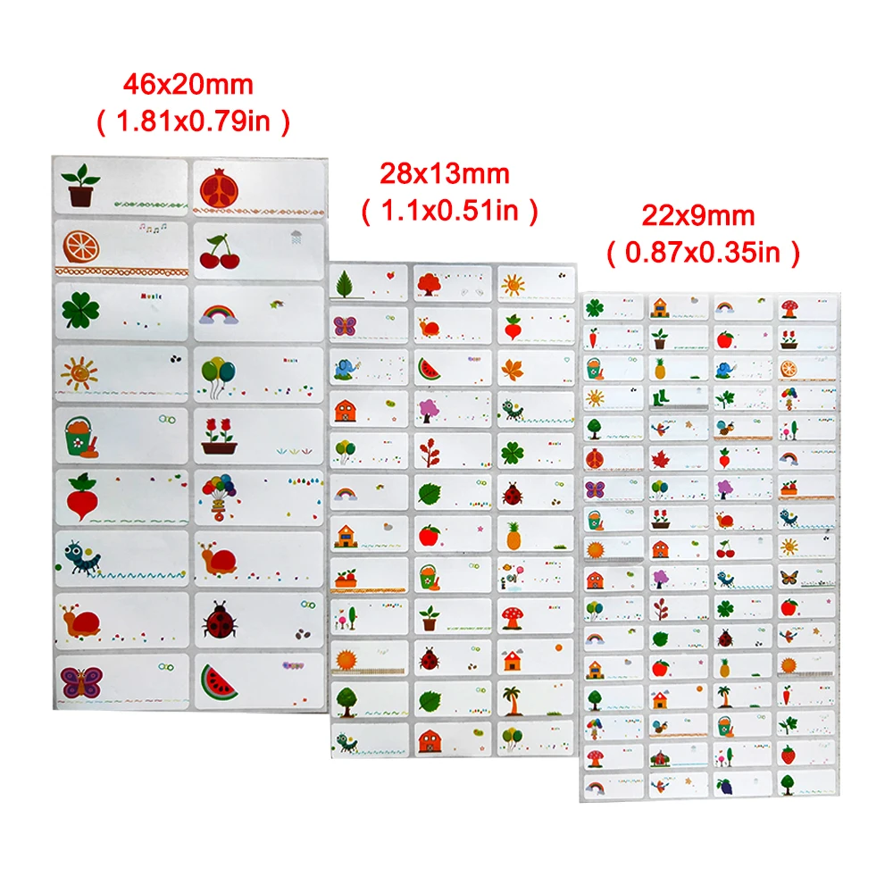 Мультяшные водонепроницаемые наклейки сделай сам разных размеров с чистым
