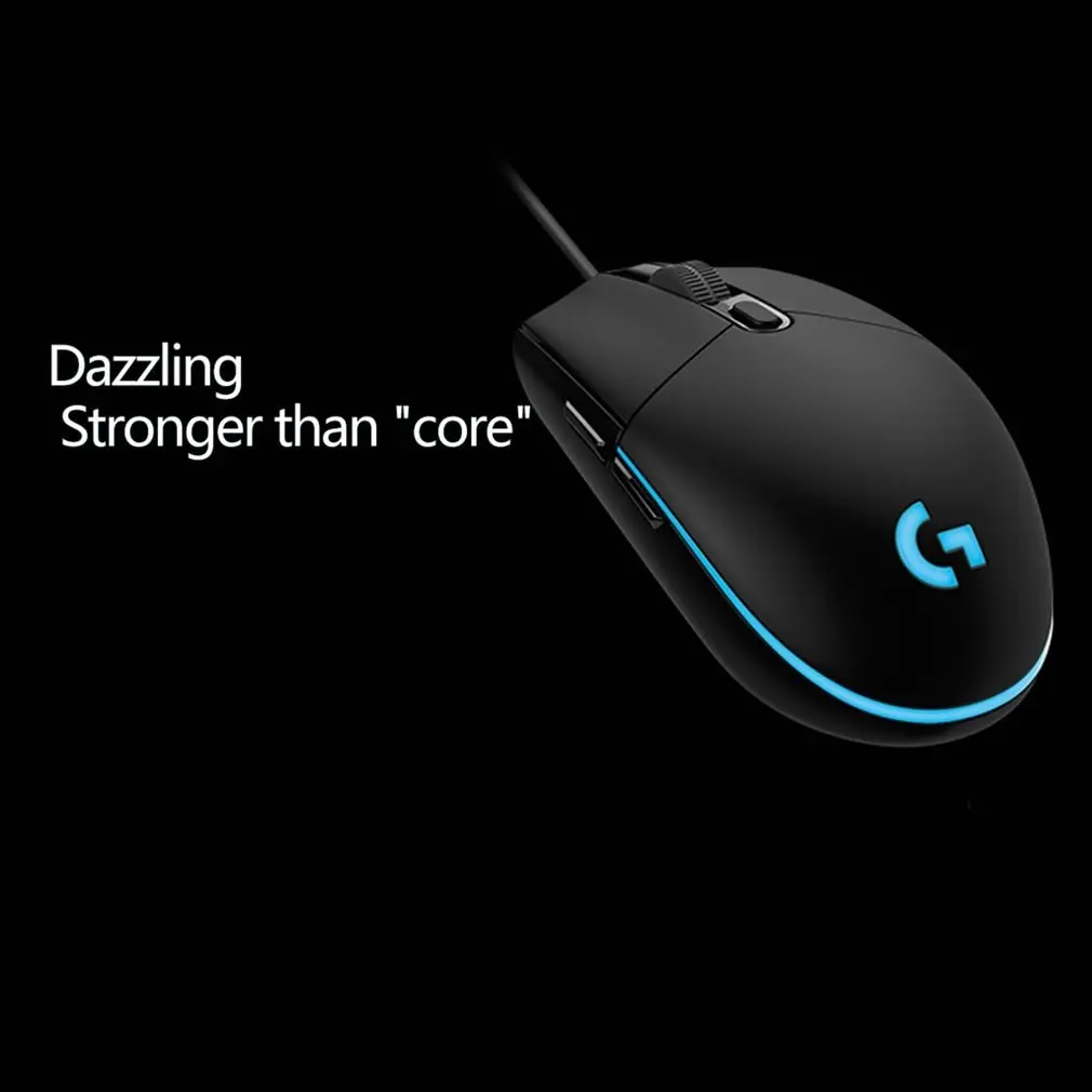 

Проводная игровая мышь G102 Lightsync с подсветкой, Боковая кнопка, Антибликовая мышь, макро ноутбук, USB, игровая мышь для дома и офиса