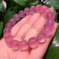 2020 rose quartz crystal bracelet natural starlight powder bracelet diy jewelry for woman for gift crystal healing stone lucky