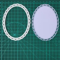 oval frame hollow circle border metal cutting dies for stamp scrapbooking stencils diy paper album card decor embossing 2020 new