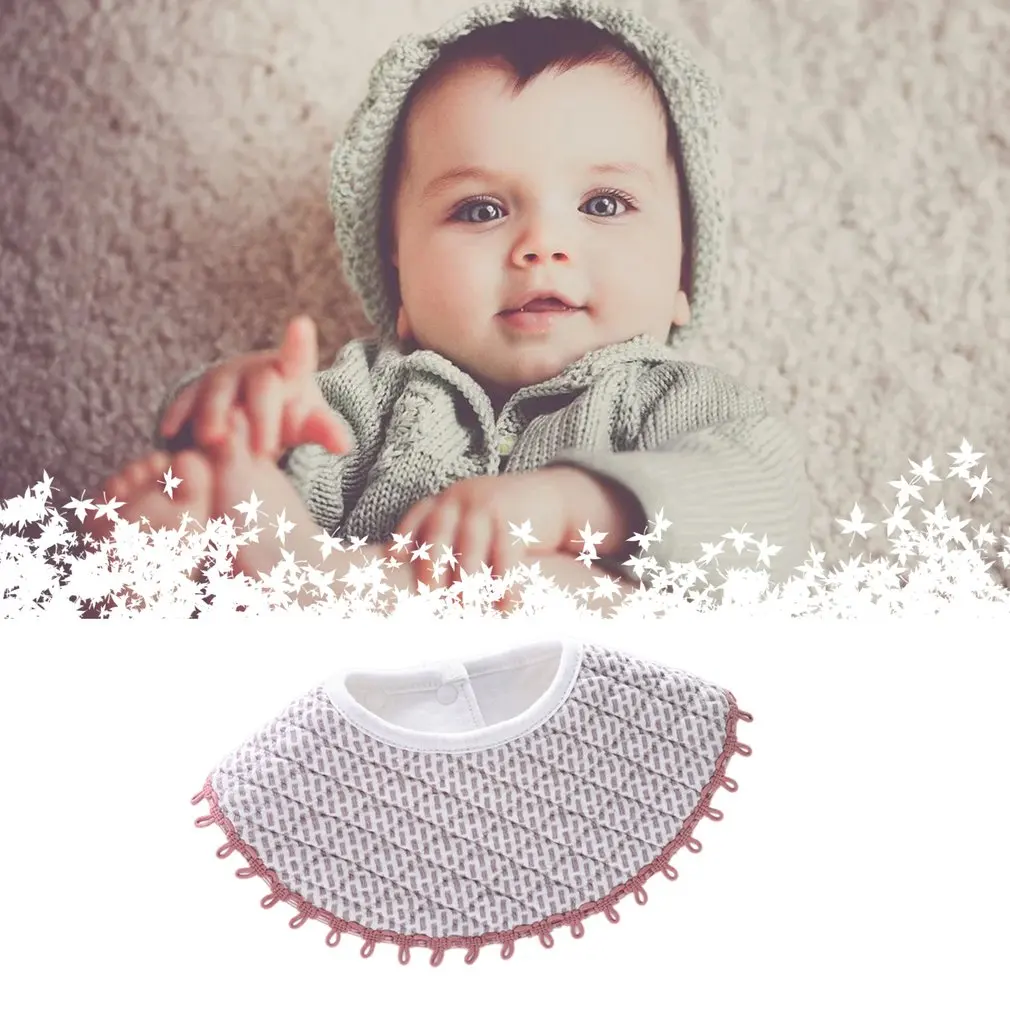 

Baby Bibs Infant Embroidered Saliva Towels Flower Shaped Burp Cloths With Lace Chidren's Care Products