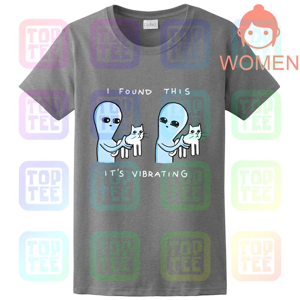 Women-Grey Я нашел это Вибрационный T рубашка - Цвет: Women-Grey