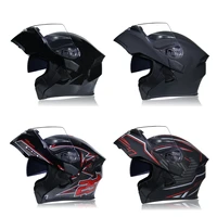 dot approved new motorcycle helmet safety helmet racing accesorios de la motocicleta double lens helmet casco moto