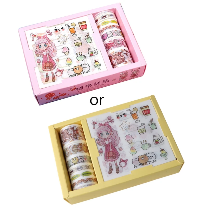 

Милый подарок фотообои с 7 шт. искусственными лентами для скрапбукинга, Маскировочные бумажные украшения