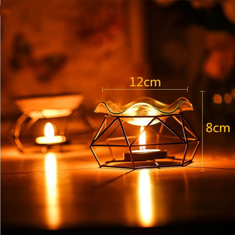 Железная ароматерапевтическая печь металлический геометрический подсвечник