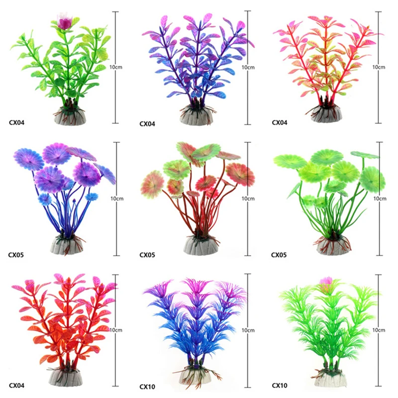 Горячее предложение подводный аквариум пластиковый растительный пейзаж