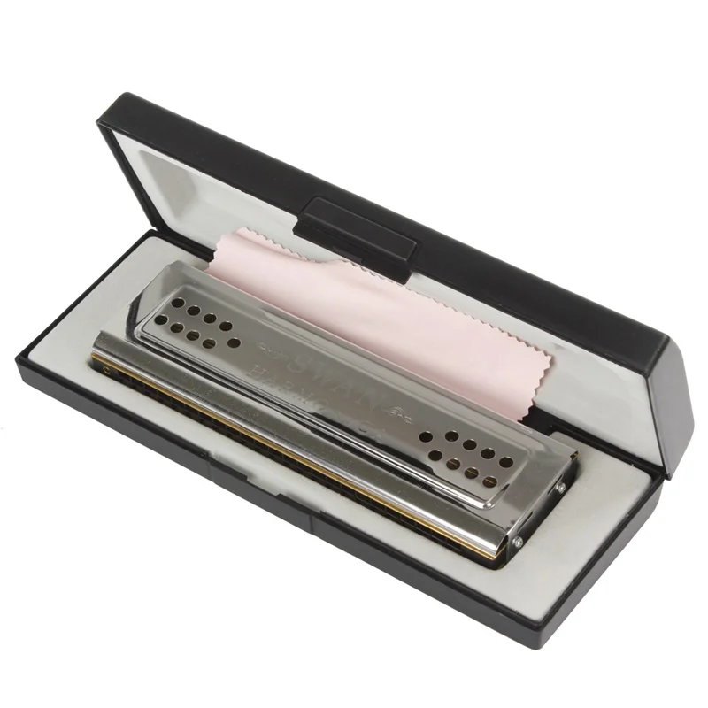 Профессиональный Лебедь 24 Отверстия Ключ C &amp G двухсторонняя гармоника Tremolo |