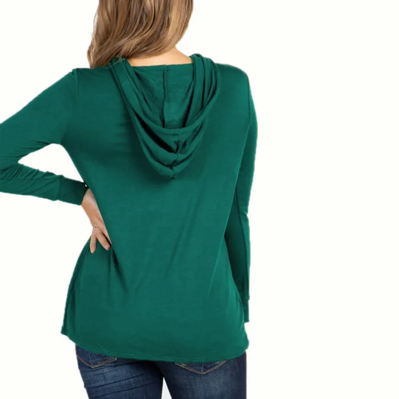 

Spring Maternity Women Nursing Hoodie Sweatshirt Long Sleeve Solid Casual Breastfeeding Top Pregnancy Clothing Hooded Sweater