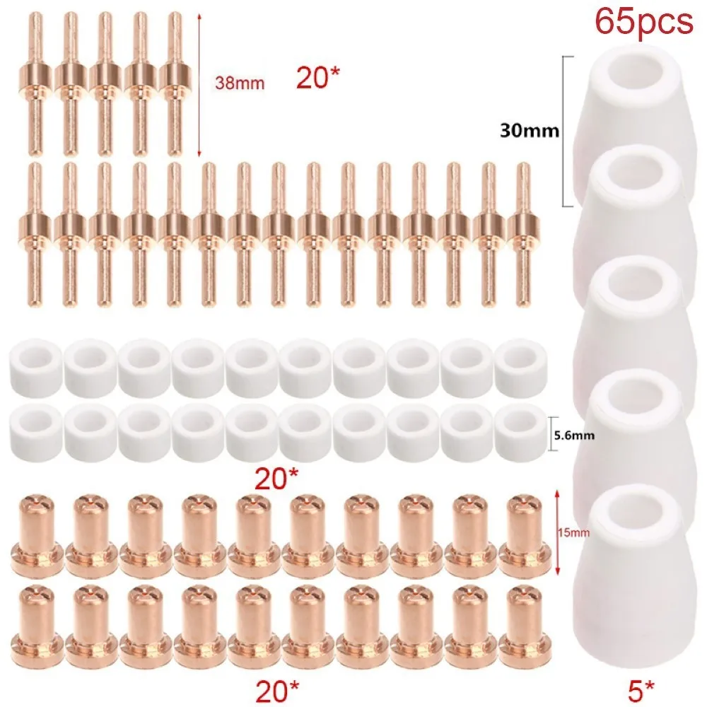 

Rose Gold + White Plasma Cutting Nozzle Electrode Cup Kits Metal + Ceramic