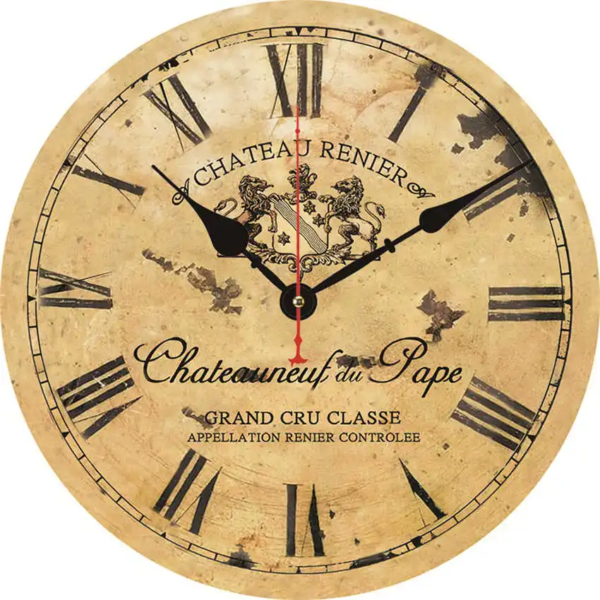 Letter Clock O Антикварные настенные часы, кухонные часы, потертые Ретро часы для декора кухни, Новое поступление - Цвет: Letter Clock O