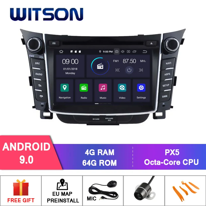 PX5 Android 9.0 WITSON Android 9,0 ips HD экран для HYUNDAI I30 2012 gps автомобильный DVD радио 4 ГБ ОЗУ+ 64 Гб флэш 8 Восьмиядерный+ DVR/wifi+ DSP+ DAB+ OBD - Цвет: PX5 Android 9.0